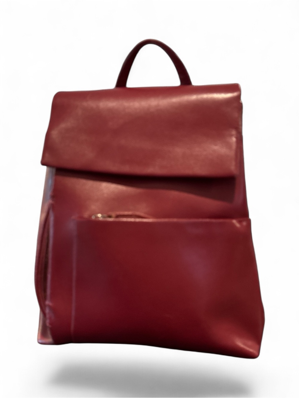 Wilsons Leather Vintage Deep Wine Convertible Strap Versatile Mini Backpack